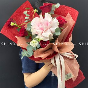 Bó 1 Hoa Hồng Nhập Ecuador Pink Mondial S182