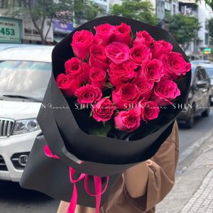 Bó Hoa 20 Bông Hồng Pink Floyd S167