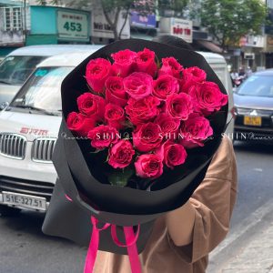Bó Hoa 20 Bông Hồng Pink Floyd S167