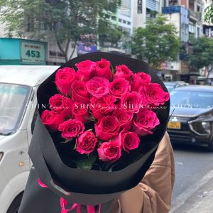 Bó Hoa 20 Bông Hồng Pink Floyd S167