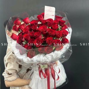 Bó 60 Hoa Hồng Đỏ S200