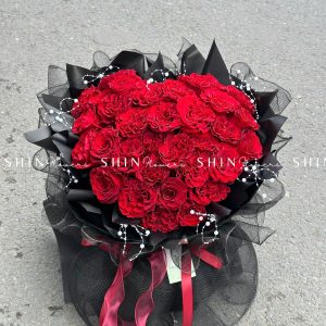 Bó hoa Tim 29 Hoa Hồng Đỏ Nhập Ecuador Hearts S184