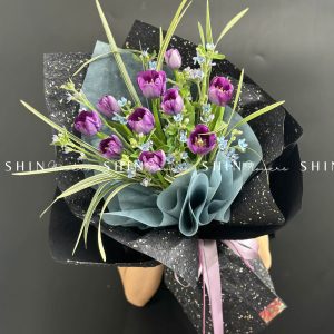 Hoa Bó 10 Tulip Tím S189