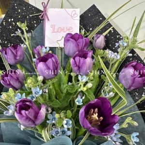 Hoa Bó 10 Tulip Tím S189