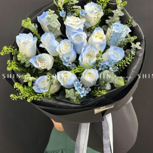Bó Hoa hoa Hồng Xanh Dương S197