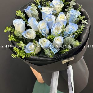 Bó Hoa hoa Hồng Xanh Dương S197