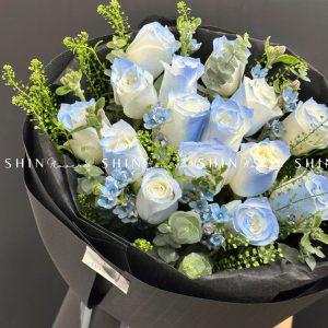 Bó Hoa hoa Hồng Xanh Dương S197