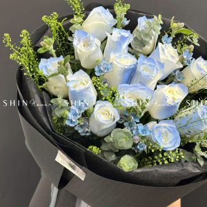 Bó Hoa hoa Hồng Xanh Dương S197
