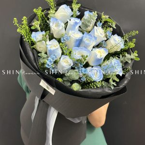 Bó Hoa hoa Hồng Xanh Dương S197