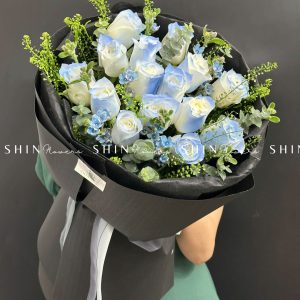 Bó Hoa hoa Hồng Xanh Dương S197