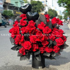 Lẵng Hoa Hồng Đỏ Chúc Mừng H080