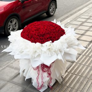 Bó Hồng Khổng Lồ 200 Đóa Hồng Đỏ S636