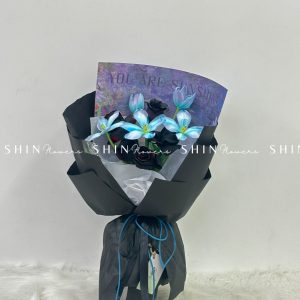 Hoa Bó 5 Tulip Nhuộm Xanh Blue S229