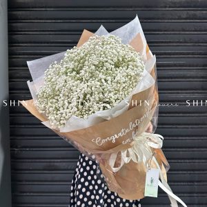 Hoa Bó Hoa Baby Trắng S228