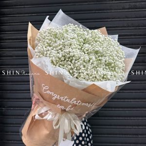 Hoa Bó Hoa Baby Trắng S228
