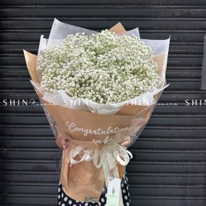 Hoa Bó Hoa Baby Trắng S228
