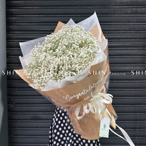 Hoa Bó Hoa Baby Trắng S228