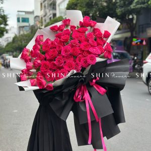 Bó 99 Hoa Hồng Pink floyd Khổng Lồ S221