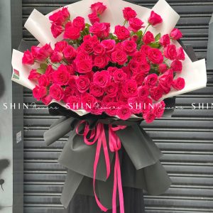 Bó 99 Hoa Hồng Pink floyd Khổng Lồ S221