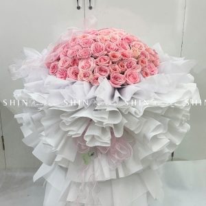 Bó Hồng Khổng Lồ 99 Đóa Hồng Pink Ohara S216