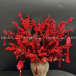 Lẵng hoa đào đông đỏ tết-Hồng Phúc - Tet22