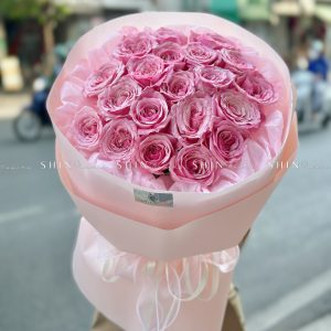 Bó Hoa Hồng Ohara Hồng Đậm S353