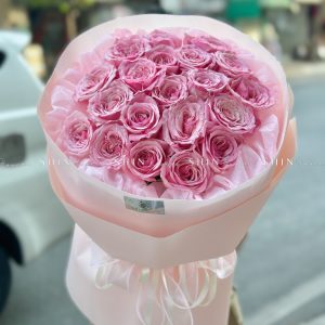 Bó Hoa Hồng Ohara Hồng Đậm S353