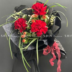 Bó hoa 3 Hoa Hồng Đỏ Nhập Ecuador Hearts S335