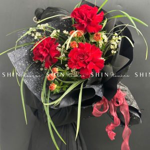 Bó hoa 3 Hoa Hồng Đỏ Nhập Ecuador Hearts S335