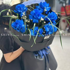 Bó Hoa Hồng 7 Xanh Blue Ecuador S336