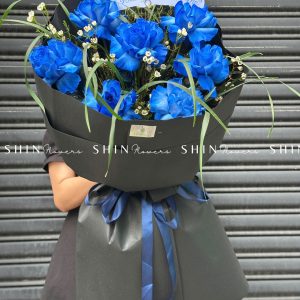 Bó Hoa Hồng 7 Xanh Blue Ecuador S336