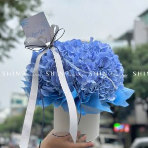 HộpHoa Cẩm Tú Cầu Xanh H081