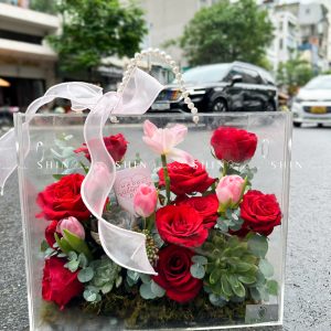 Vali Mica Hoa Hồng Đỏ - Blooming Box B020