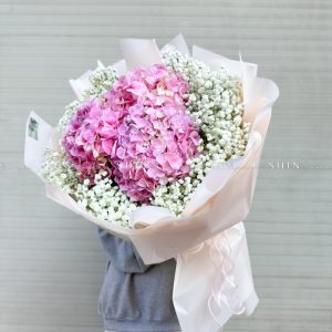 Bó Hoa Cẩm Tú Cầu Hồng S380