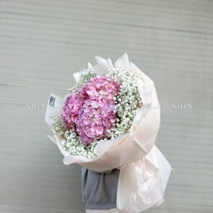 Bó Hoa Cẩm Tú Cầu Hồng S380