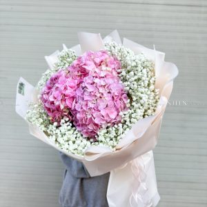 Bó Hoa Cẩm Tú Cầu Hồng S380