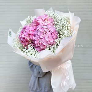 Bó Hoa Cẩm Tú Cầu Hồng S380