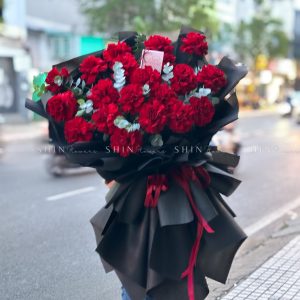 Bó Hoa 20 Hồng Đỏ Nhập Ecuador Hearts Khổng Lồ S371