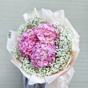 Bó Hoa Cẩm Tú Cầu Hồng S380