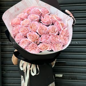 Bó 25 Hoa Hồng Nhập Ecuador Velvet Lightpink S397