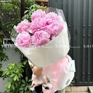 Hoa Bó 7 Mẫu Đơn Sarah Hồng S395