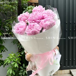 Hoa Bó 7 Mẫu Đơn Sarah Hồng S395