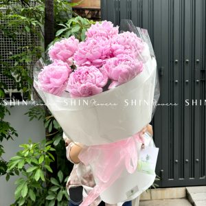 Hoa Bó 7 Mẫu Đơn Sarah Hồng S395