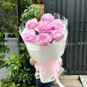 Hoa Bó 7 Mẫu Đơn Sarah Hồng S395