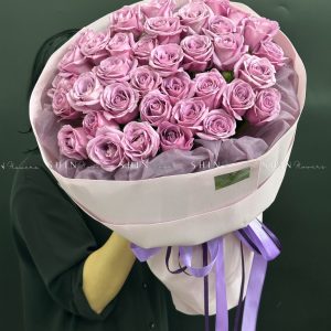 Hoa Bó Hoa Hồng Tím nhả - S404