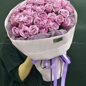 Hoa Bó Hoa Hồng Tím nhả - S404