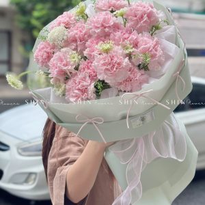 Hoa Bó Cẩm Chướng Hồng S406