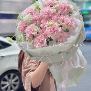 Hoa Bó Cẩm Chướng Hồng S406