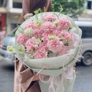 Hoa Bó Cẩm Chướng Hồng S406