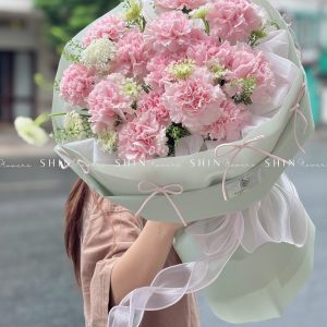 Hoa Bó Cẩm Chướng Hồng S406